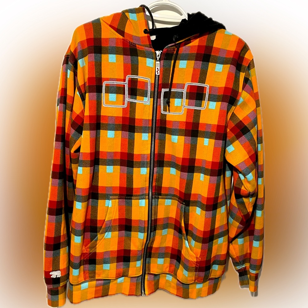 Foursquare Vintage Removable Snap Button Liner Snowboard Men’s Sweater - Small